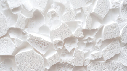 Plastic materials - Thermoplastics (Re-moldable when heated) - Polystyrene (PS): Expanded Polystyrene (EPS): Lightweight and insulating, used in packaging and insulation. seamless texture 