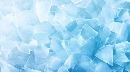 Abstract cracked ice texture background digital art cool color palette high-resolution