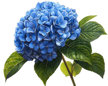 Blue Hydrangea Flower Bouquet.