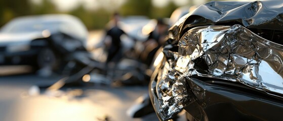 Severe Car Crash Damage