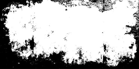 Distressed black texture. Dark grainy texture on white background. Rusted white effect. Grunge design elements. Vector illustration.