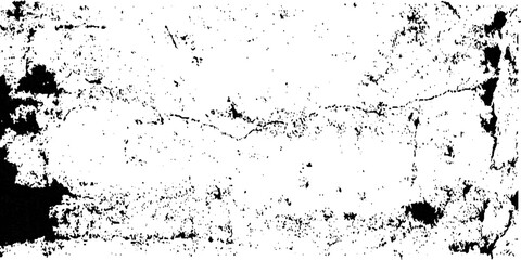 Distressed black texture. Dark grainy texture on white background. Rusted white effect. Grunge design elements. Vector illustration.