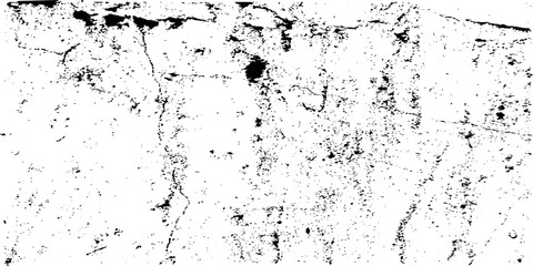 Distressed black texture. Dark grainy texture on white background. Rusted white effect. Grunge design elements. Vector illustration.