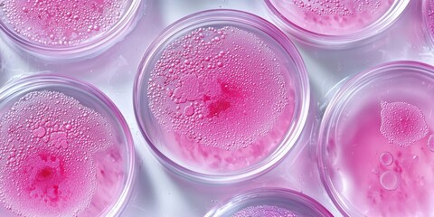 Vibrant Blue Microalgae Displayed on a White Background 