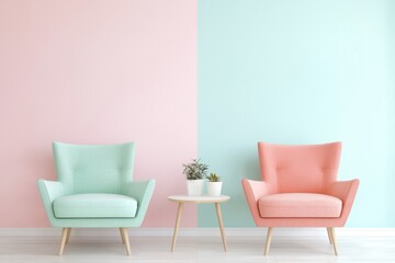 Pastel colors create a soothing atmosphere.