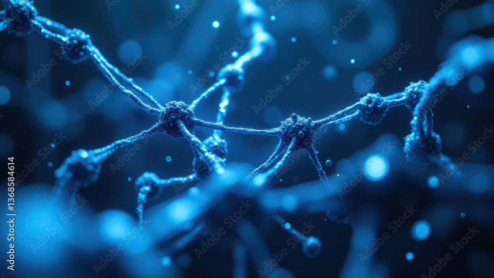 Poster high-resolution microscopic view of nad+ molecular structures.