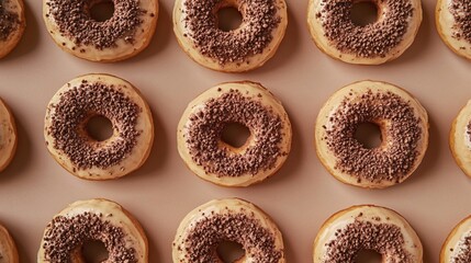 Sweet treats arranged in a grid pattern