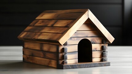 Wooden Doghouse  Under Natural Light