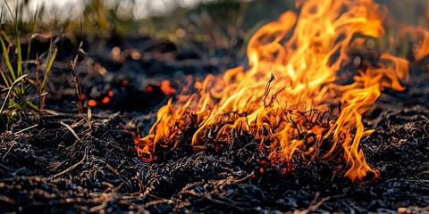 Fire safety awareness for natural peat environments.