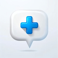 Obraz premium Medical Consultation Icon in Speech Bubble Design 