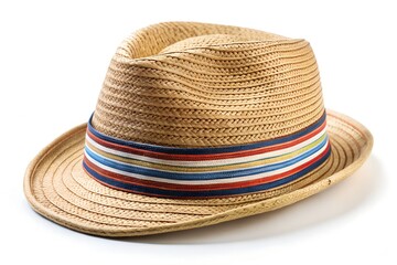straw hat isolated on white