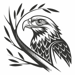 tawny silhouette icon vector