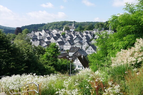 Fachwerkh&auml;user in der Fachwerkstadt Freudenberg im Siegerland