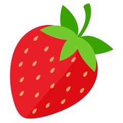 strawberry isolated on white background