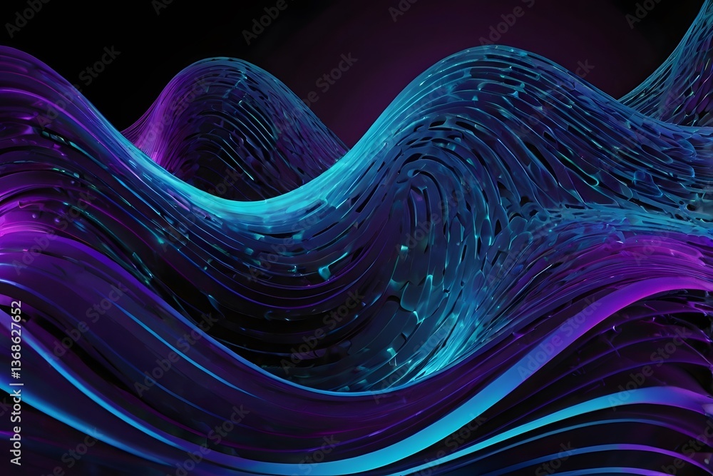 Aufkleber abstract 3d and digital gradient designs with vibrant colors and geometric patterns for modern visua