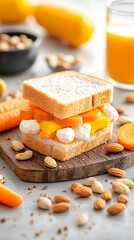 Healthy Sandwich, Colorful Snack