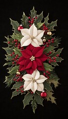 Christmas Poinsettia Arrangement
