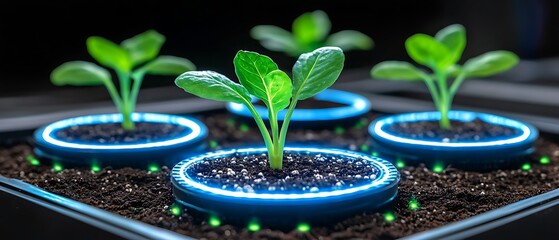 Hydroponic Seedlings Growth