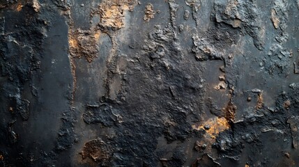Detailed Close-up of Grey Rusty Metal Plate with Rough Texture for Industrial Backgrounds