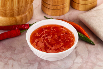 Sweet and sour chili sauce with pineapple