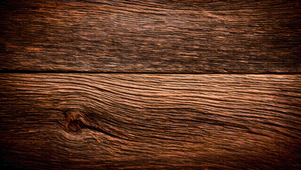 Fototapeta premium Detailed close-up of rustic wooden surface with textured grain patterns