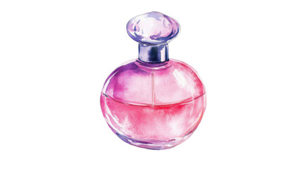 bottle of perfume on transparent background