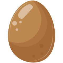 brown chicken egg icon, for various simple designs and patterns
