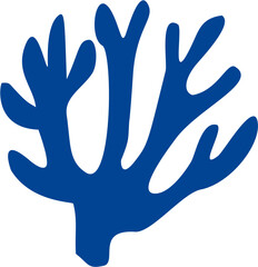 Coral Silhouette Colorful under the sea illustration