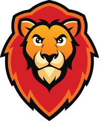 lion head vector illustration
