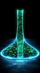 Neon Flask Sci-Fi Display