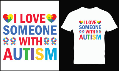 Autism t-shirt design vector