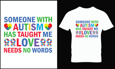 Autism t-shirt design vector