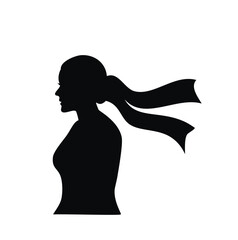 silhouette of a girl