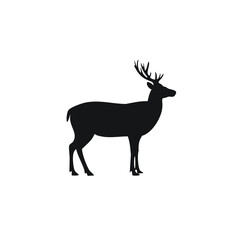 Obraz premium deer silhouette vector
