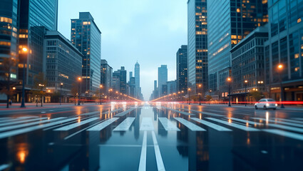 Obraz premium 3d Flat icon as Top view of a cityscape with overlay of security symbols symbolizing urban safety in double exposure with copy space. concept as A top view of a cityscape blended with security symbols