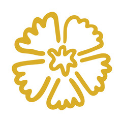 abstract yellow flower