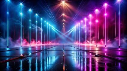 Fototapeta premium Abstract blue background