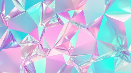 Obraz premium Modern Abstract Background Featuring Polygonal Shapes in Pastel Hues
