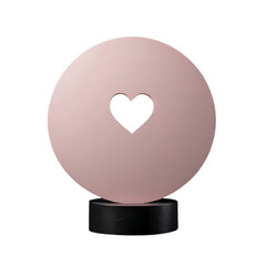 Romantic Heart Cutout Sculpture - Perfect for Modern Home Decor