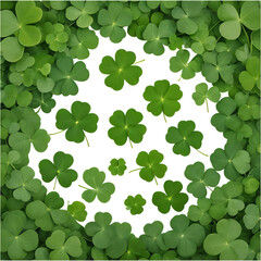 Lush Green Clover Pattern
