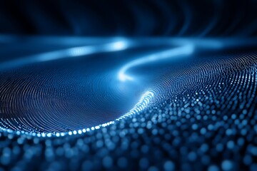 Soundwave funnel with waves of sound narrowing into a single point, visualizing focused acoustics
