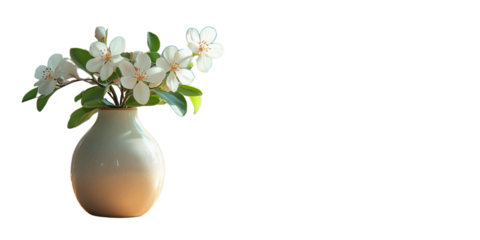 Lavender Mist Vase with Soft White Flowers