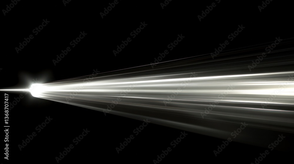 Poster abstract rays of light piercing through a dark space, with a focus on the glowing intensity of the l