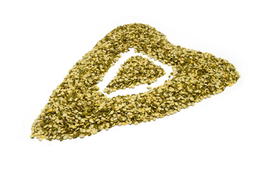 Green bean or mung bean background. Agriculture product, food.