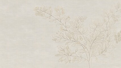 Vintage Flower Design on Stone Effect Background