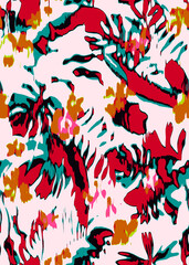 Creative doodle art pattern with different shapes and textures. abstract seamless fabric and digital print pattern. geometric print pattern for textile design and fabrics.