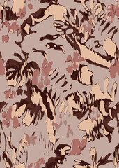 Creative doodle art pattern with different shapes and textures. abstract seamless fabric and digital print pattern. geometric print pattern for textile design and fabrics.