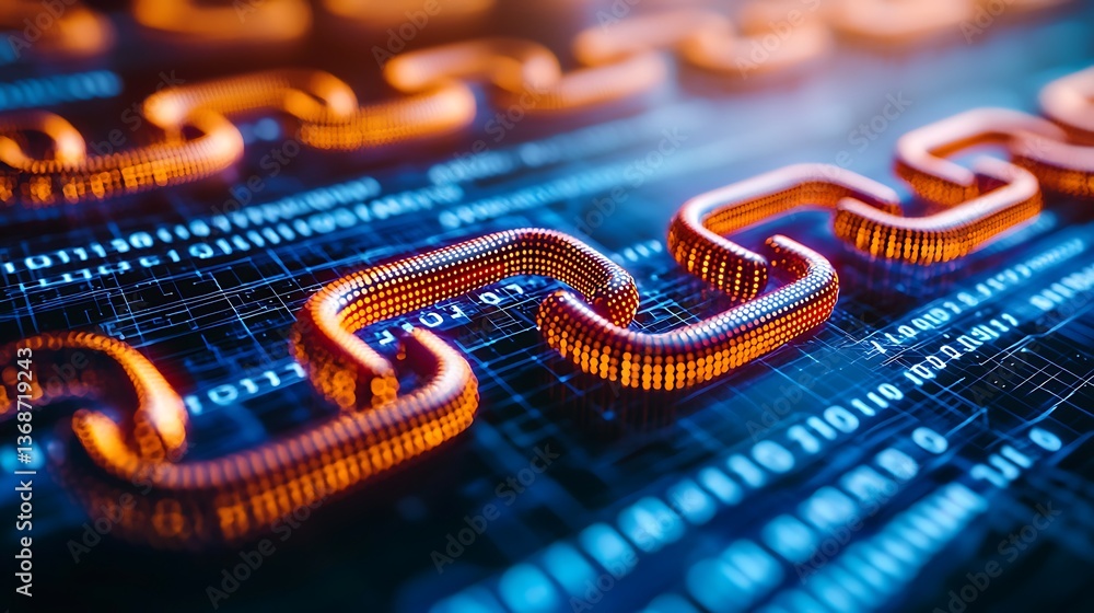 Poster network connection, digital links, tech