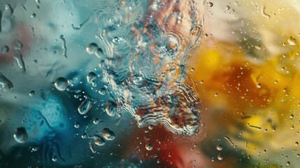 An Abstract background as a result of a mixture of water and oil