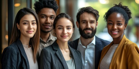 Portrait of a multicultural business team